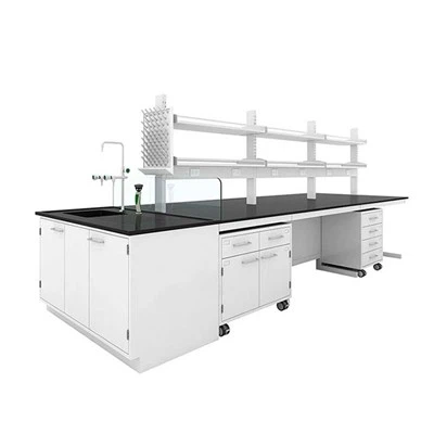 Laboratorieborde med opbevaring